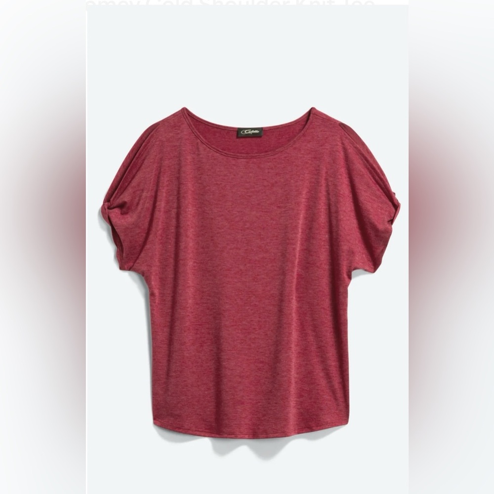 Colette Romey Cold Shoulder Knit Tee - Picture 5 of 11